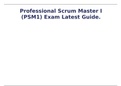 Professional Scrum Master I (PSM1) Exam Latest Guide.