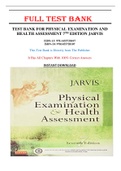 Test Bank for Physical Examination and Health Assessment 7th Edition Jarvis