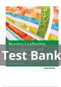 TEST BANK For Nursing Leadership, Management, and Professional Practice for the LPN/LVN, 7th Edition by Tamara R. Dahlkemper, Verified Chapters 1 - 20, Complete Newest Version TEST BANK For Nursing Leadership, Management, and Professional Practice for the