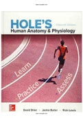 Holes Human Anatomy And Physiology 15th Edition Shier Test Bank