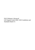 PALS Pediatric Advanced Life Support Latest HANDBOOK 2020- 2025 Rated A+.