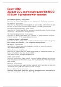 Exam 1 BIO-202 Lab GCU exam study guide/< BIO 202 Exam 1 questions with answers