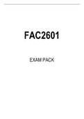 FAC2601 EXAM PACK 2022