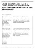 ATI MED-SURG TEST BANKS GRADED A LATREST VERSION 2023 NGN QUESTIONS INCLUDED WITH RATIONALE/A+ GRADE