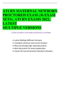 ATI RN MATERNAL NEWBORN PROCTORED EXAM (36 EXAM SETS), ATI RN EXAMS 2022, LATEST MULTIPLE VERSIONS