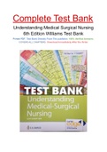 Understanding Medical Surgical Nursing 6th Edition Williams Test Bank