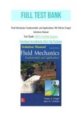 Fluid Mechanics Fundamentals and Applications 4th Edition Cengel Solutions Manual