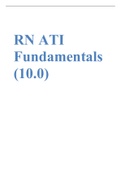 Fundamentals of Nursing Edition (10.0) Ati. // RN ATI Fundamentals (10.0)