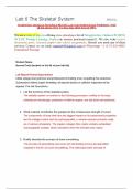 Lab 6 The Skeletal System BIO201L Straighterline Anatomy & Physiology I BIO 201L Lab 6 The Skeletal System Worksheet – with all lab photos (New Version June 2024) Scored 100%