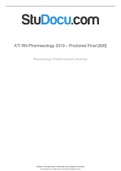 ATI RN Pharmacology 2019 – Proctored Final