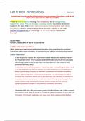 Lab 6 Food Microbiology BIO250L Straighterline Microbiology Lab BIO250L Lab 6 Food Microbiology Worksheet – with all lab photos (New Version June 2024) Scored 100%