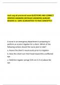 med surg ati proctored exam QUESTIONS AND CORRECT VERIFIED ANSWERS (DETAILED ANSWERS) ALREADY GRADED A+ 100% GUARANTEED TO PASS CONCEPTS!!