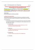 Lab 1 Introduction to Science BIO201L Straighterline Anatomy & Physiology I BIO 201L LAB 1 Introduction to Science Worksheet – with all lab photos (New Version June 2024) Scored 100%