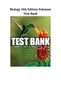 Biology 11th Edition Solomon Test Bank