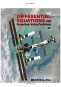 Differential Equations with Boundary Value Problems 9th Edition Zill Solutions Manual