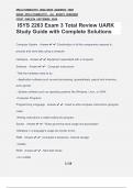 ISYS 2263 Exam 3 Total Review UARK Study Guide with Complete Solutions