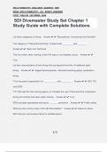 SDI Divemaster Study Set Chapter 1 Study Guide with Complete Solutions