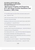 SDI Firearm Finishes and Engraving (FTT 201) Exam Practice Questions and Answers | 100% Pass