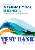 International Business, Competing in the Global Marketplace, 14th Edition By Charles Hill. All Chapters 1-20 | TEST BANK 