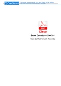 Exam (elaborations) CCNA - Cisco Certified Network Associate 