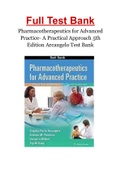 Pharmacotherapeutics for Advanced Practice- A Practical Approach 5th Edition Arcangelo Test Bank