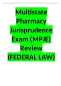 Multistate Pharmacy Jurisprudence Exam (MPJE) Review (FEDERAL LAW).