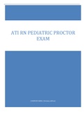 ATI RN PEDIATRIC PROCTOR  EXAM