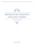 Samenvatting toegepaste dieetleer 2 