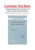 Transformational Plane Geometry 1st Edition Umble Solutions Manual