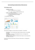 Samenvatting slides fundamentals of data science (behaald resultaat: 16/20)