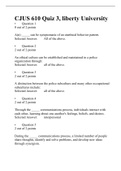 CJUS 610 Quiz 3-(Set-2) Leadership, Ethics and Policing, Liberty University