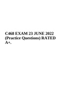 C468 Informatics OA EXAM 23 JUNE 2022 (Practice Questions) RATED A+.