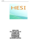 HESI RNV1,V2,V3,V4,V5 AND V8COMPLETEEXAMS BYR.MARTINSCOOBY.LATEST 2021VERSIONS