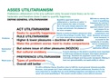 AQA Philosophy A-level: Utilitarianism essay plan (moral philosophy) 