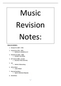 The History of Music Summary