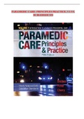 PARAMEDIC CARE- PRINCIPLES PRACTICE, V1-V5, 5E BLEDSOE SM TestBank