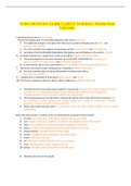 NURS 320 STUDY GUIDE 2 ADULT NURSING- Wichita State University