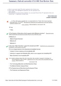 Summary (Solved correctly) CLL 001 Test Review Test.