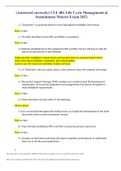 (Answered correctly) CLL 001 Life Cycle Management & Sustainment Metrics Exam 2022.