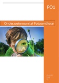 Onderzoeksvoorstel fotosynthese HAVO