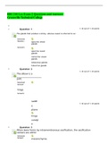 BIO 210 Lec Exam 2 Questions and Answers- Greenville Technical College