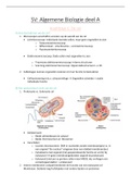 Samenvatting  Algemene Biologie Deel A