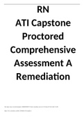 RN ATI Capstone Proctored Comprehensive Assessment A Remediation