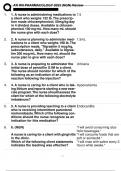 NGN ATI RN PHARMACOLOGY PROCTORED 2024 EXAM ACTUAL EXAM 70 QUESTIONS WITH DETAILED VERIFIED ANSWERS (100% CORRECT ANSWERS) /ALREADY GRADED A+