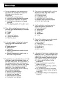 Neurology practice questions