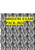 MNO3701 EXAM PACK 2022