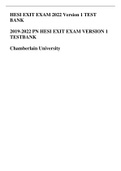 2019-2022 PN HESI EXIT EXAM VERSION 1  TESTBANK