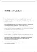 CBCS Exam Study Guide Questions and Answers