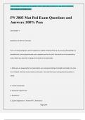 PN 3003 Mat Ped Exam Questions and Answers |100% Pass