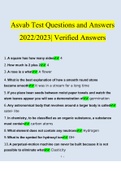 ASVAB Test Questions and Answers 2022/2023 | 100% Correct Verified Answers